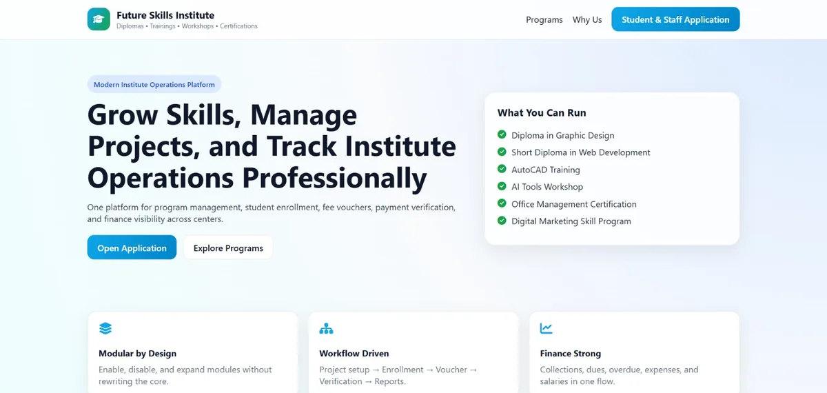 Education Management Platform web application
