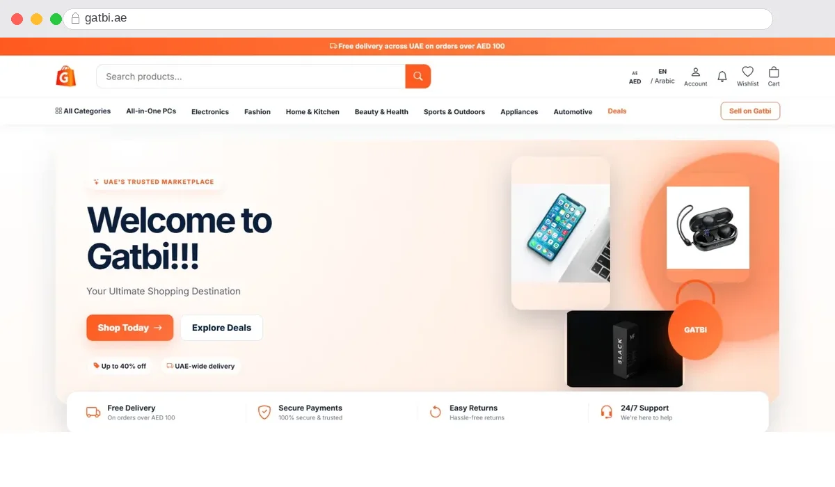 Online Retail Marketplace website